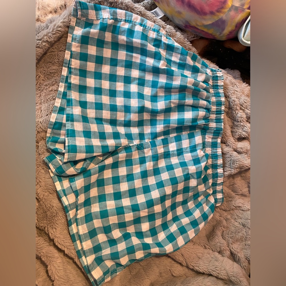 Hanes plaid “shorts”